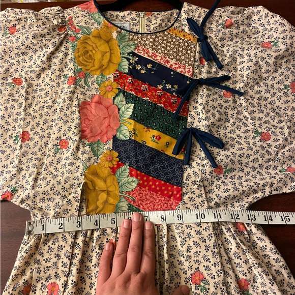 Vintage Just Choon California Prairie Mixed Print Floral Boho Cottagecore Dress - Picture 14 of 16